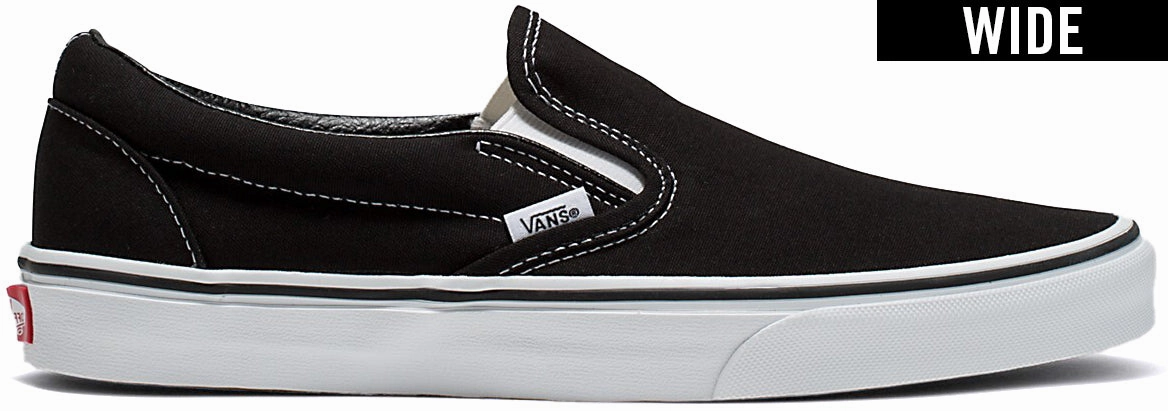 group walk Vans Classic Slip-On Wide Black