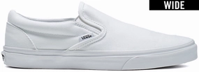 Chic Fit Fashion Edge Vans Classic Slip-On Wide White