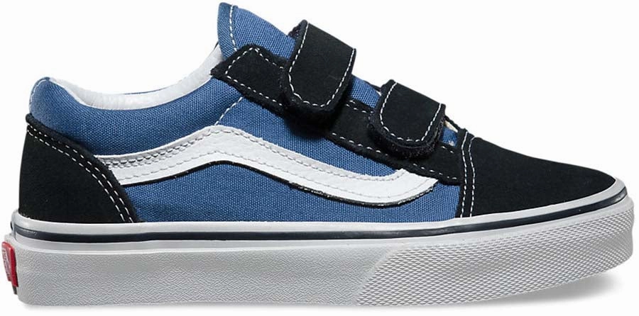 Vans Kids Old Skool Velcro Navy/True White Comfort Fit Comfortable Design