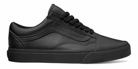 Commute Light School Style Vans Old Skool (Classic Tumble) Black Mono