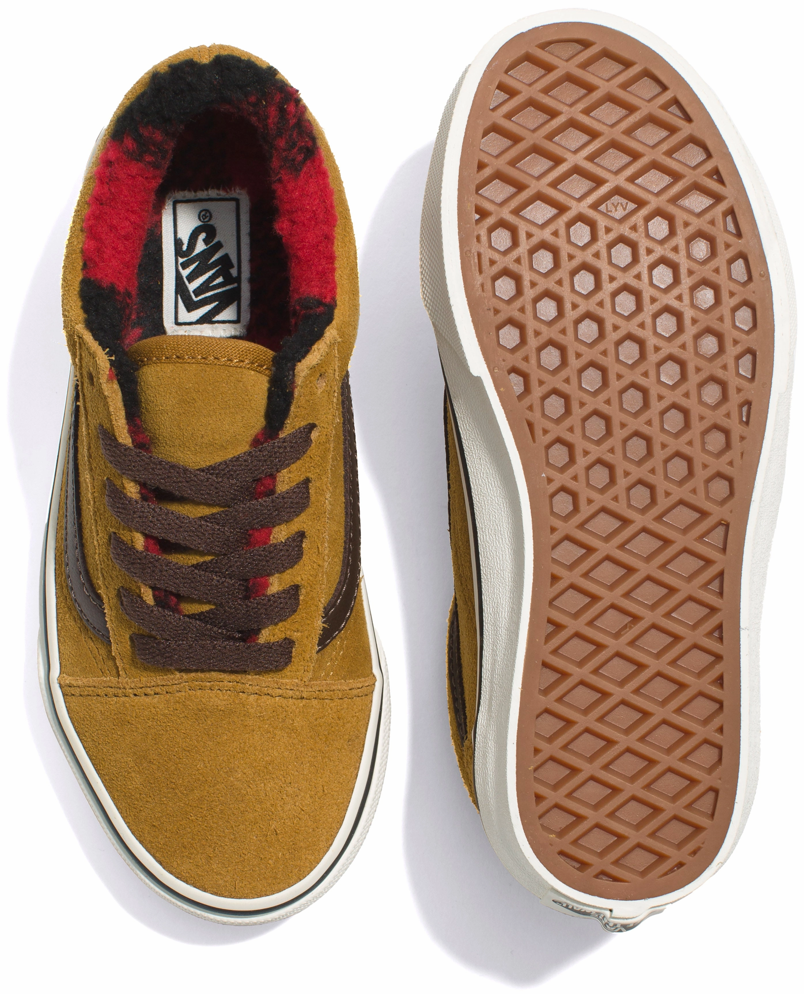 Vans Old Skool Cozy Hug Sherpa Golden Brown Wind Safe