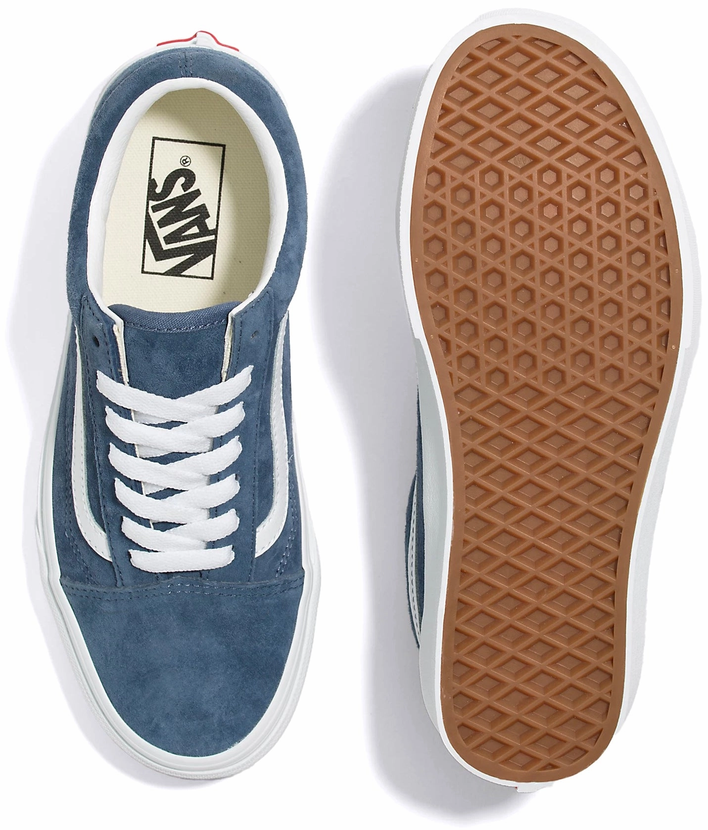Cold Safe Durable Build Vans Old Skool Pig Suede Vintage Indigo