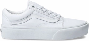 Soft Material Vans Old Skool Platform Monochrome White