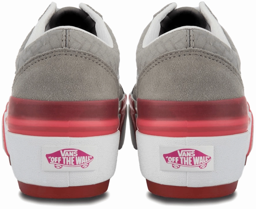 Vans Old Skool Stacked Suede Emboss Grey/Pink Training Mode