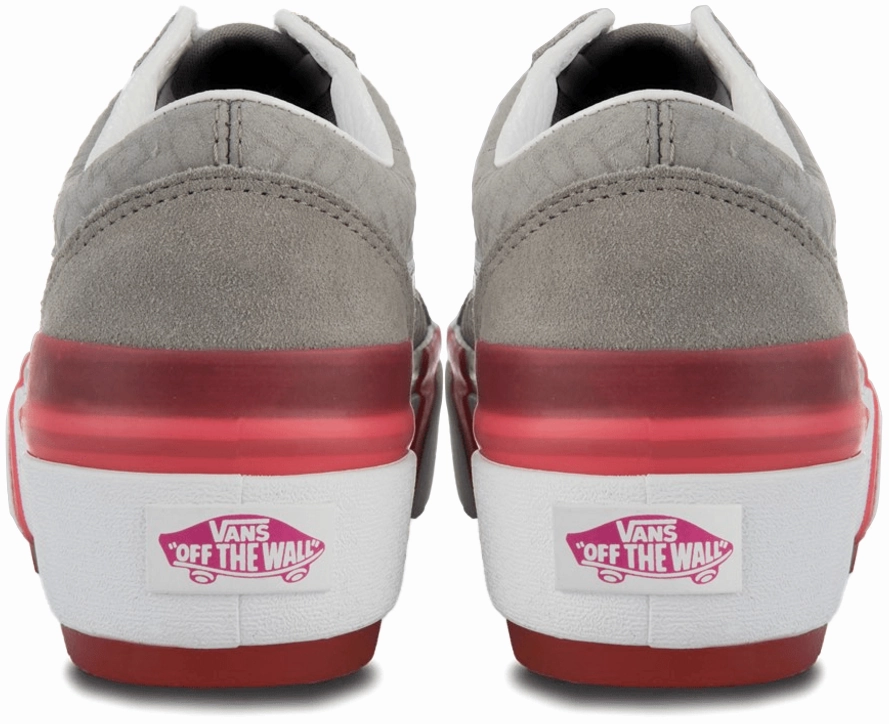 Vans Old Skool Stacked Suede Emboss Grey/Pink Training Mode