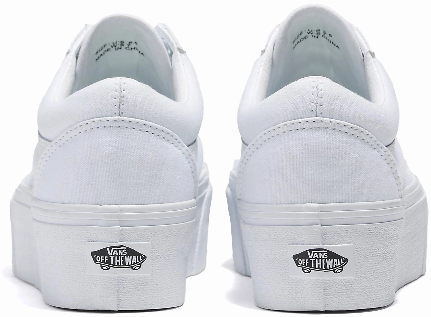 velcro Vans Old Skool Stackform True White