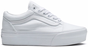 Vans Old Skool Stackform True White Fashionable Comfort Stand