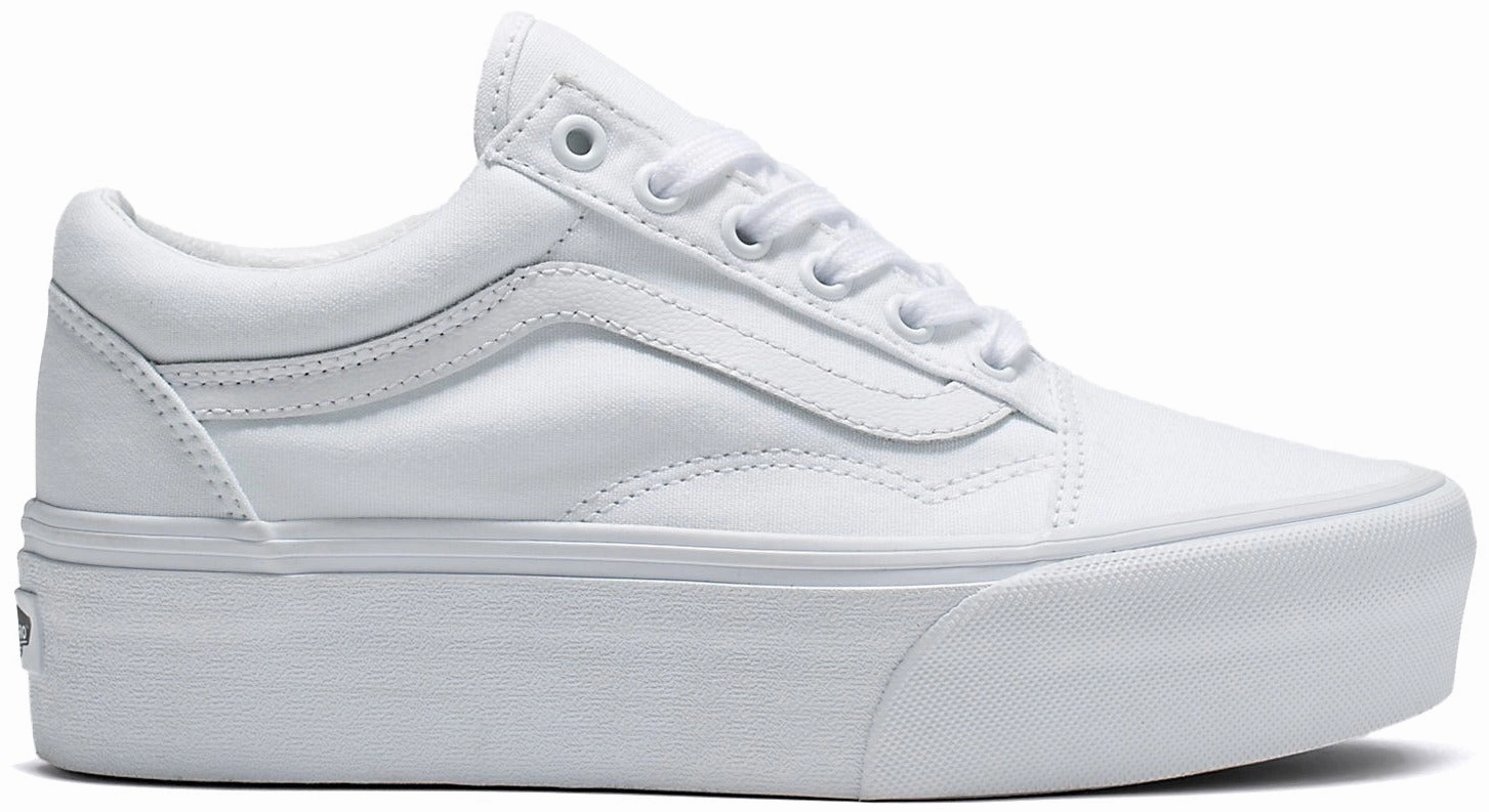 Mesh Upper Vans Old Skool Stackform True White
