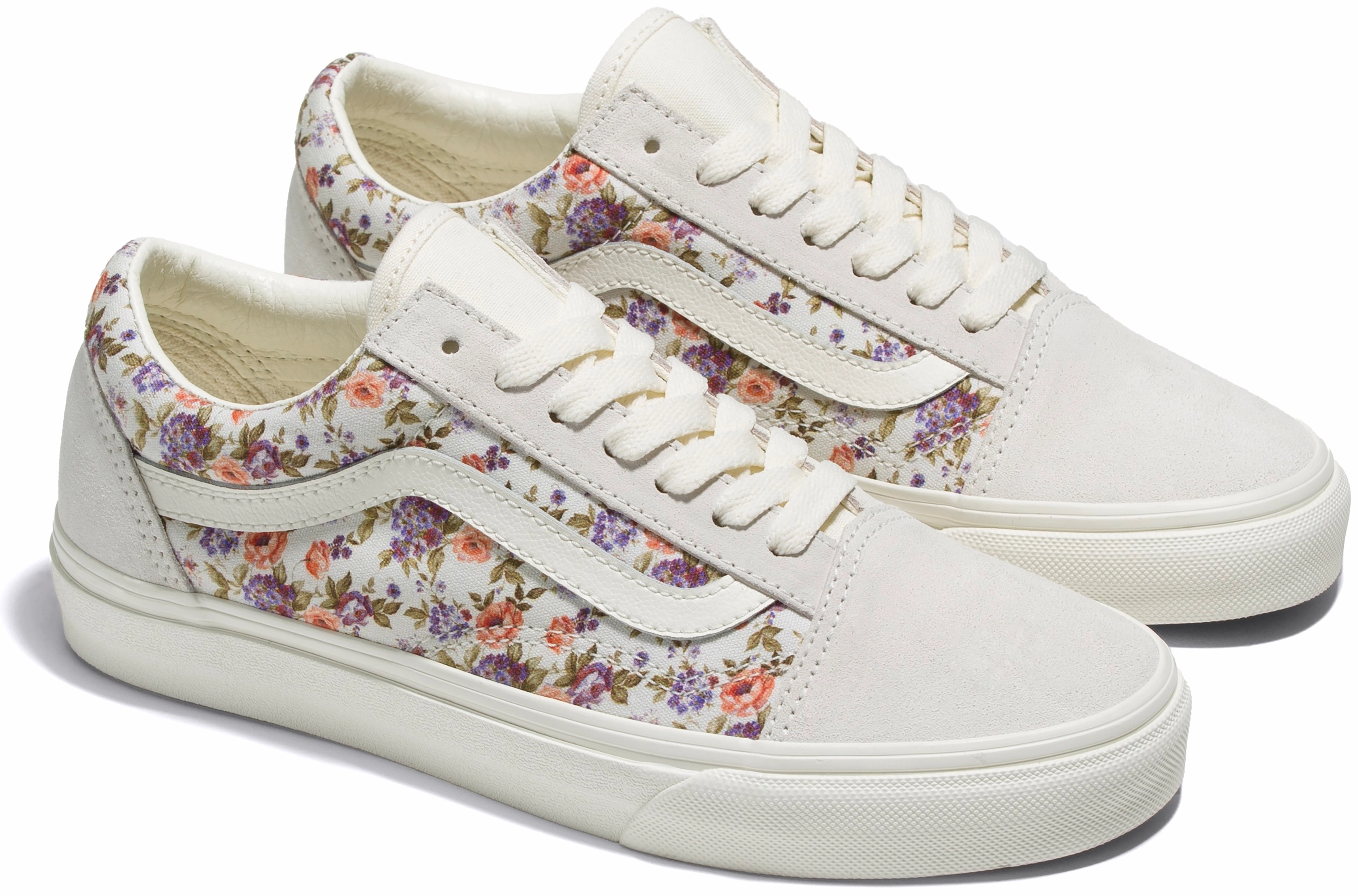 Vans Old Skool Vintage Floral Marshmallow Cactus Cool Street Run