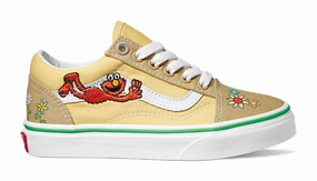Vans Sesame Street Kids Old Skool Natural Soft Leather