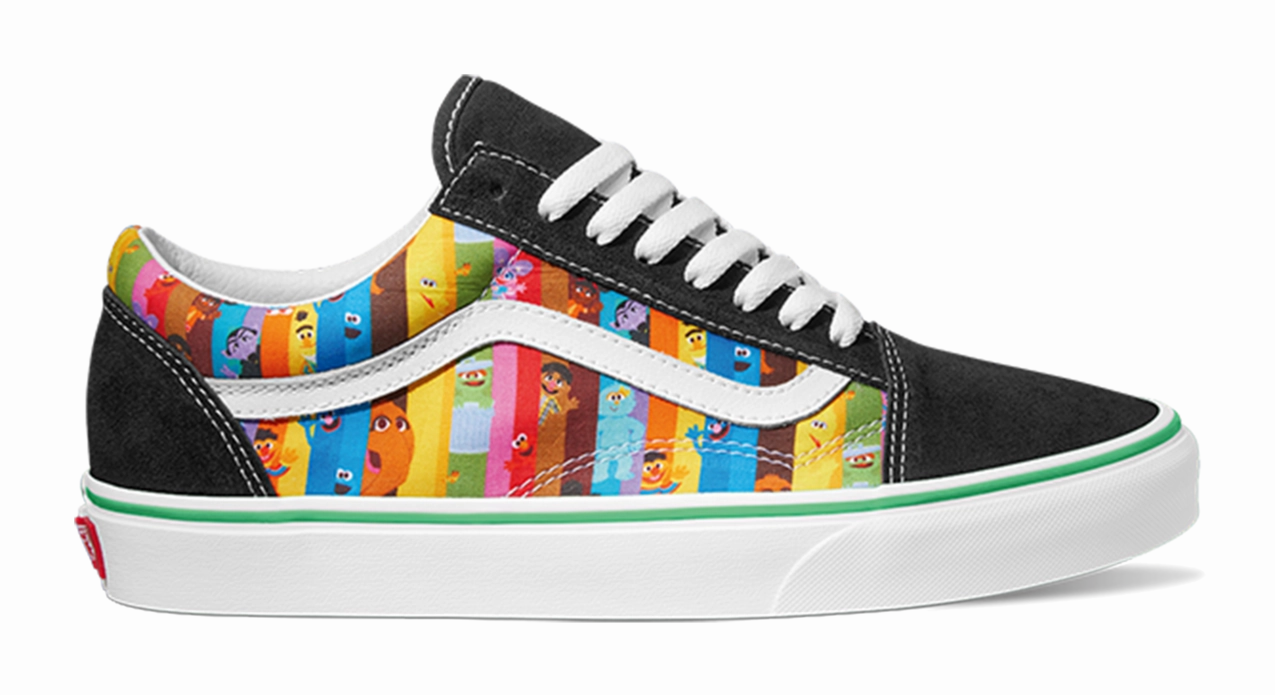 heel cup Grip Strong Vans Sesame Street Old Skool Multi
