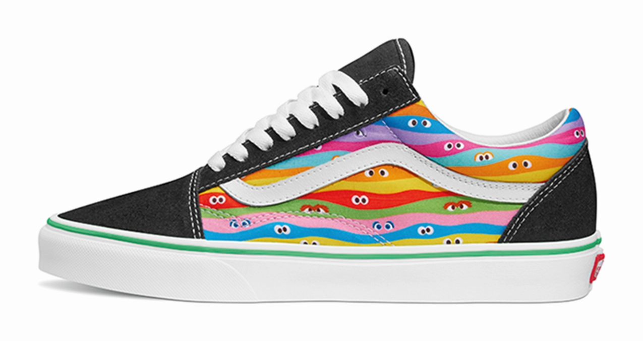 Skin Soft Shock Absorbing Vans Sesame Street Old Skool Multi