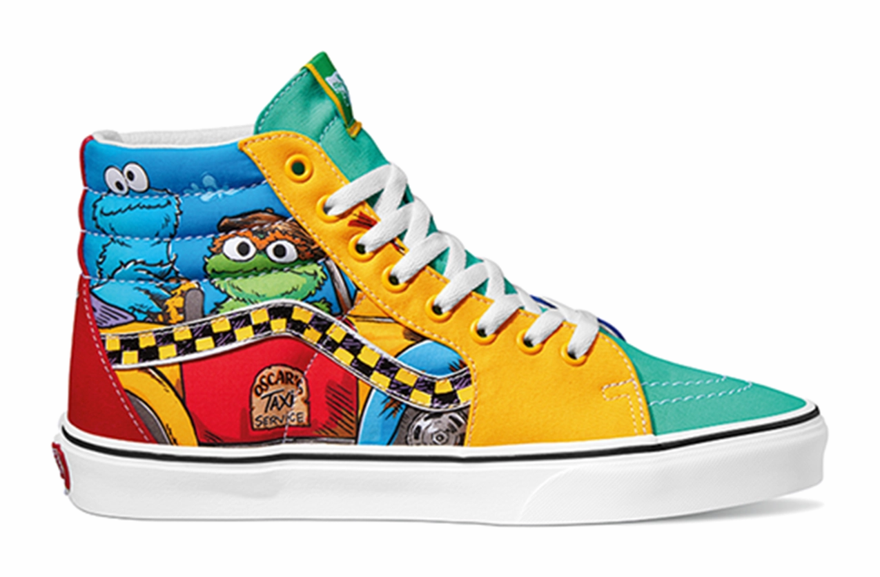 Vans Sesame Street Sk8-Hi Multi Garden Mood Comfort Lining