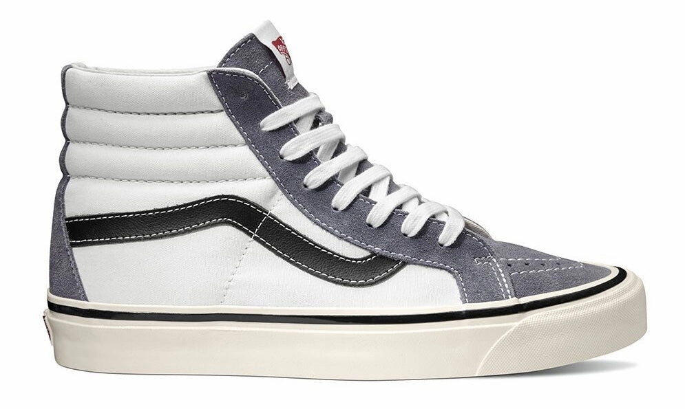 Durable outsole Dance Fit Vans Sk8-Hi 38 DX (Anaheim Factory) OG Dark Gray/OG White