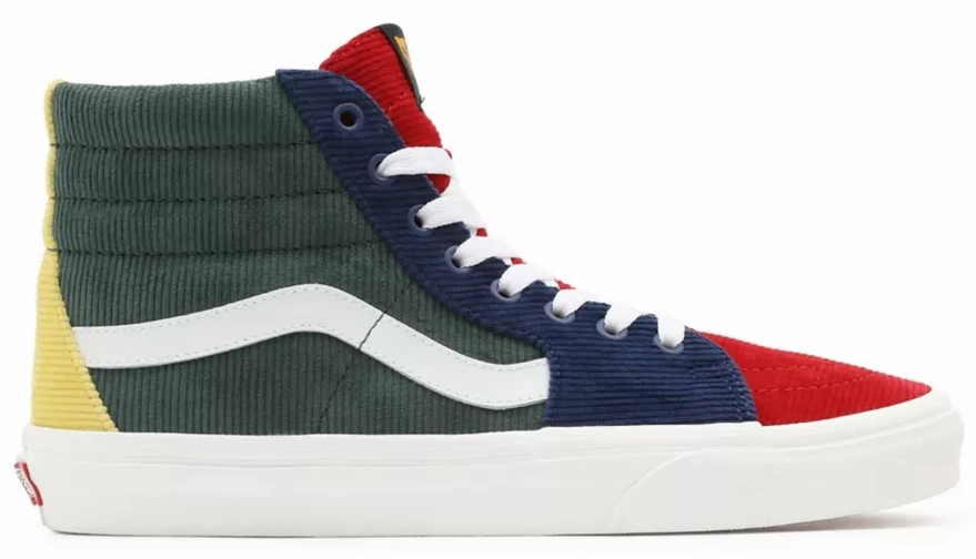 Vans Sk8-Hi (Mixed Corduroy) Multi Smooth ride Early Jog