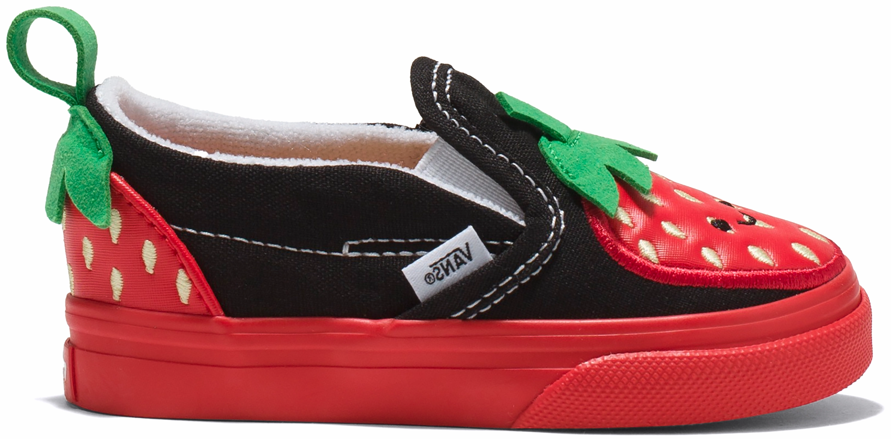 Vans Toddler Classic Slip-On Berry Red/Black Star Mood