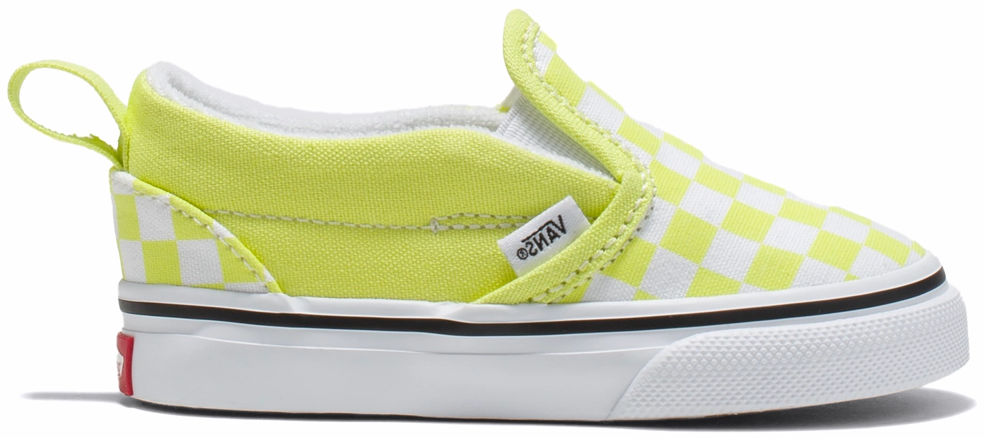 evening run Vans Toddler Slip V Checkerboard Evening Primrose