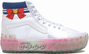 Vans X Pretty Guardian Sk8-Hi Stacked form Sailor Moon Satin White King Strong