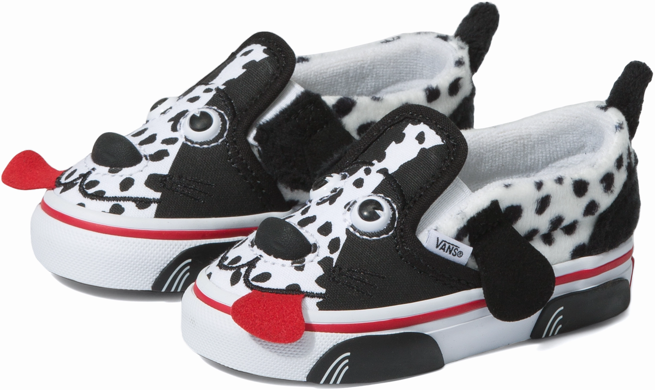Vans Youth Dog Slip Dalmation Black/White Floral kids' outfits