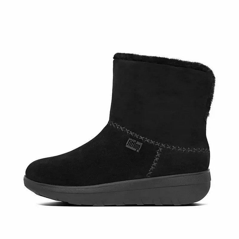 Fitflop Women's Mukluk Shorty III Boots Black Brave Path Comfort Gusset
