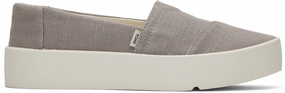 Instant Walk On Step Into Comfort Verona Slip-On Sneaker - Morning Dove Heritage Canvas