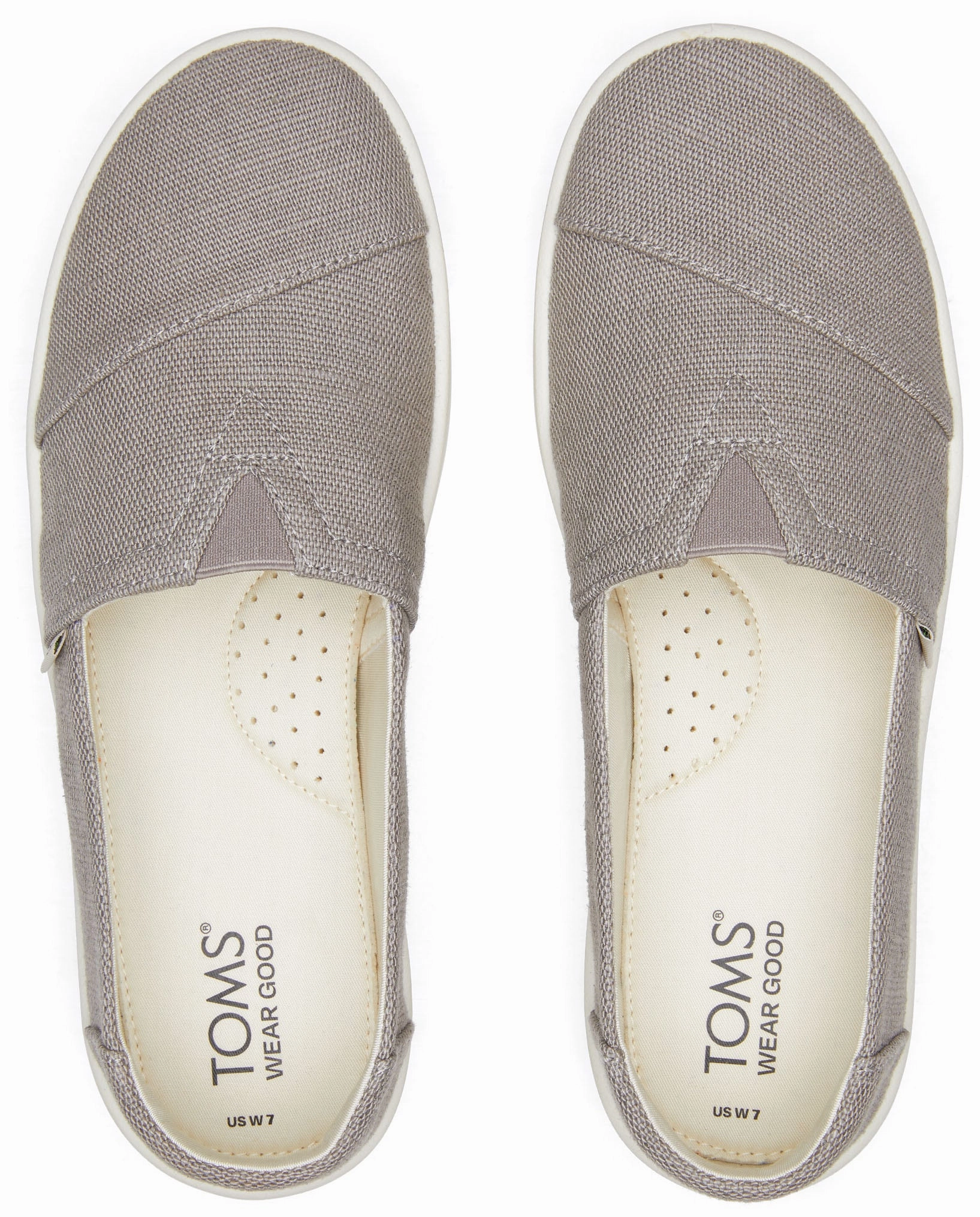 Snug Heel Lock Fit Verona Slip-On Sneaker - Morning Dove Heritage Canvas