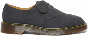 Chic Leather Style Durable Quality Dr Martens Made in England 1461 Low Top Black Savannah Suede