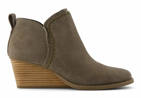 Elastic Sling Kaia Ankle Boot - Canteen Suede