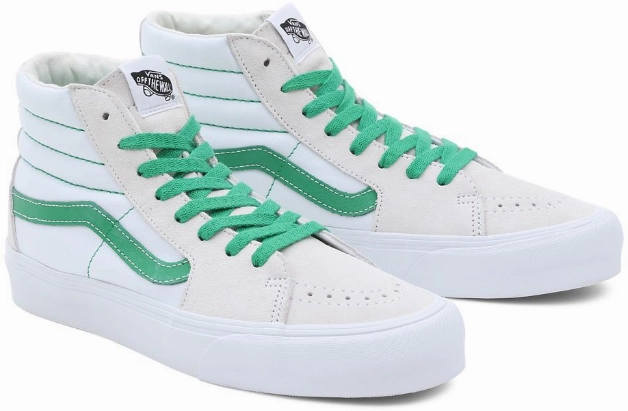 Media Pop Vans Sk8-Hi VR3 Green/True White