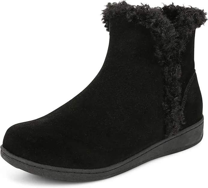 Smart Style Vionic Unwind Booties Women's Black Suede