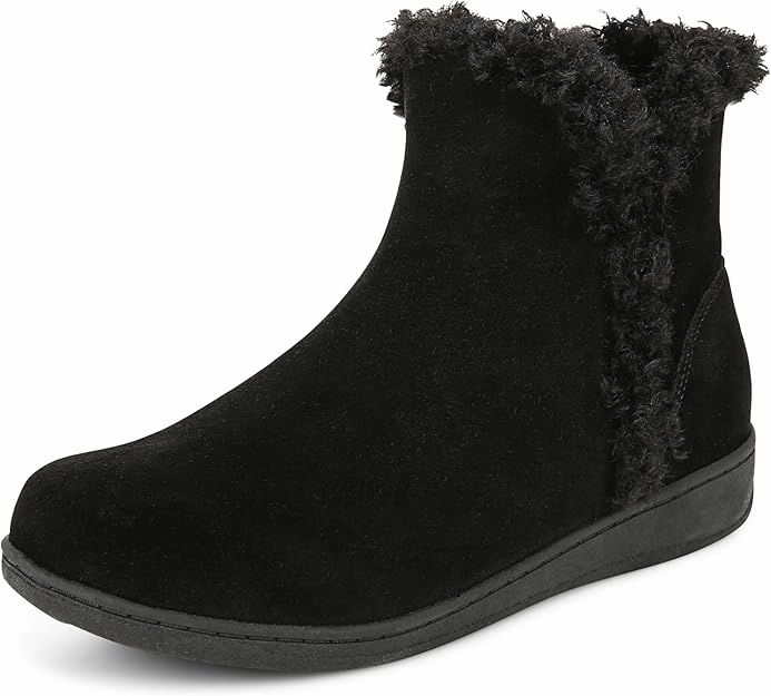 Smart Style Vionic Unwind Booties Women's Black Suede