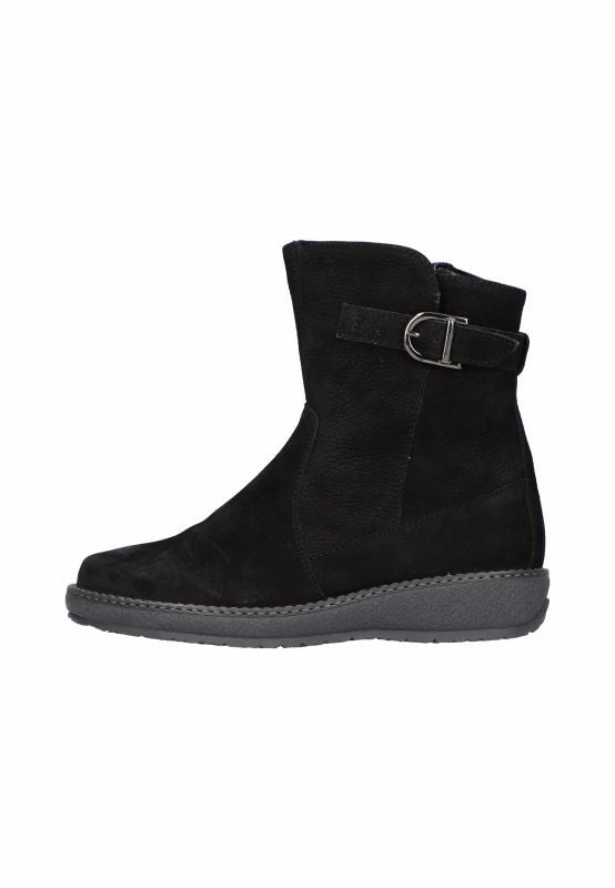 Waldlaufer Women's Hoja Ankle boot Black Wide toe box Climber