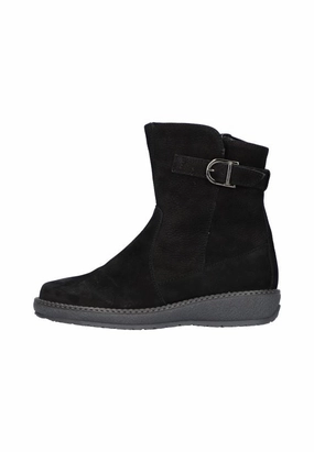 All-Weather Design. Waldlaufer Women's Hoja Ankle boot Black