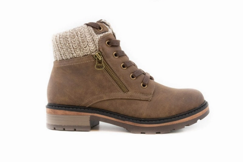 Wanderlust Women's Amy Waterproof Boots Dark Tan Durable Sole