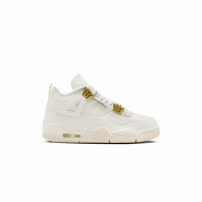 Soft cushion Urban breathability Jordan 4 Retro Metallic Gold (Women's)