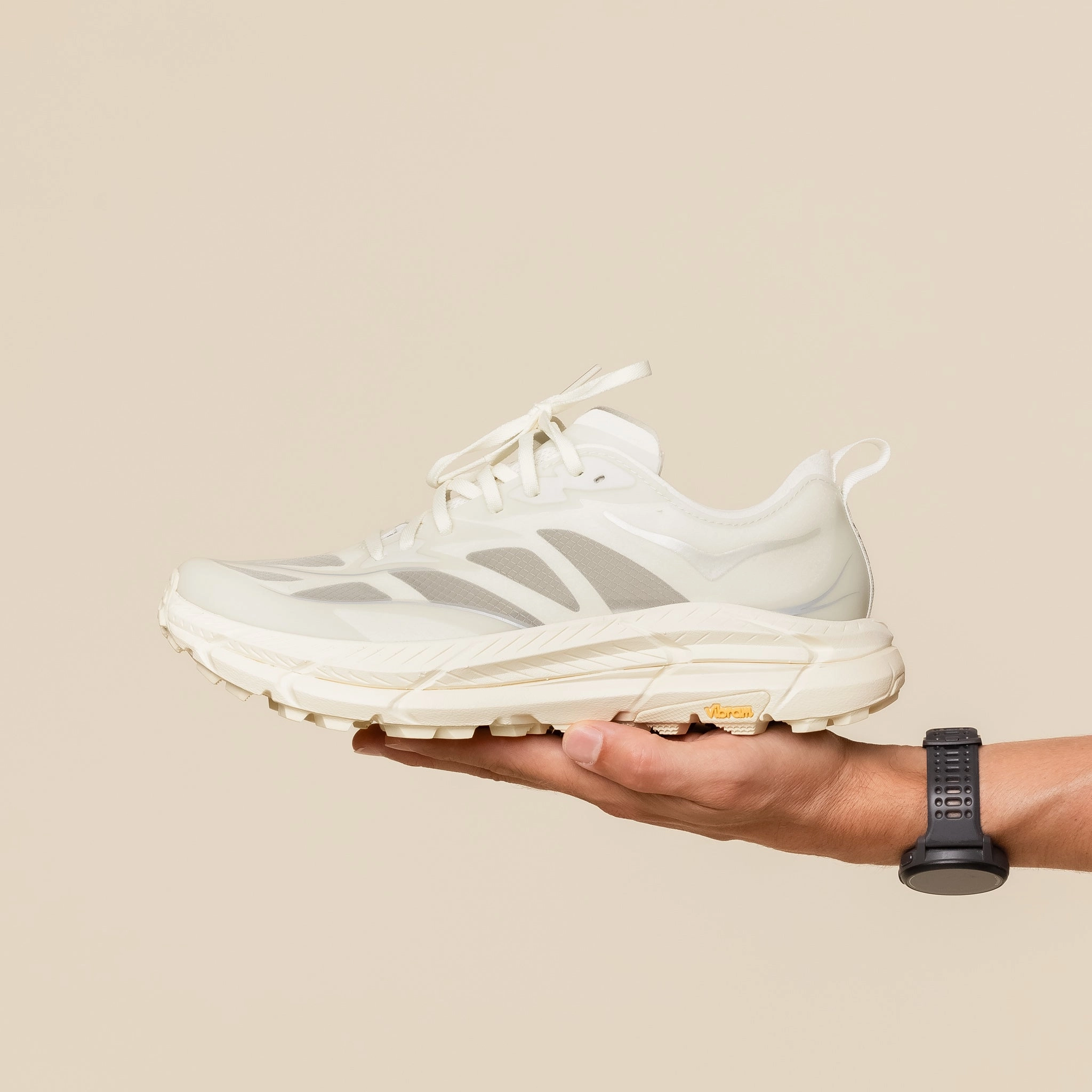 Stage Pop Hoka - Mafate Speed 4 Lite - Truffle Salt / Vintage Yellow