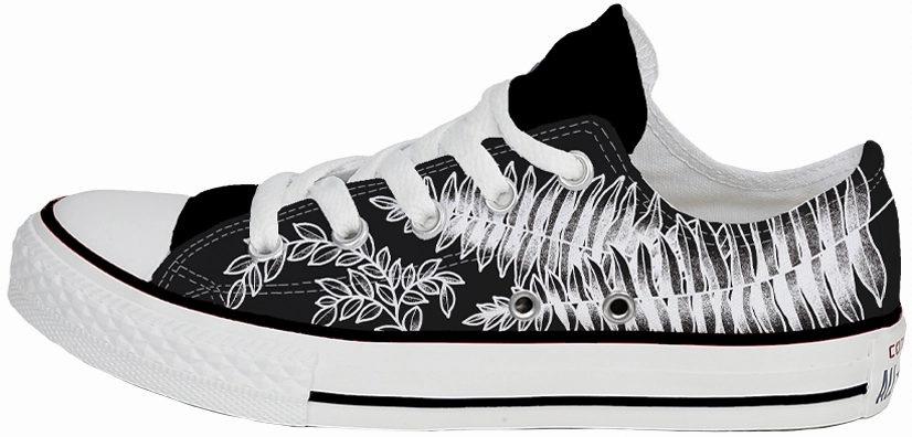 Soft Move Classic Chic Baggins Original Low Top Tattoo Zoo Geri Kramer Ferns n' Shrooms