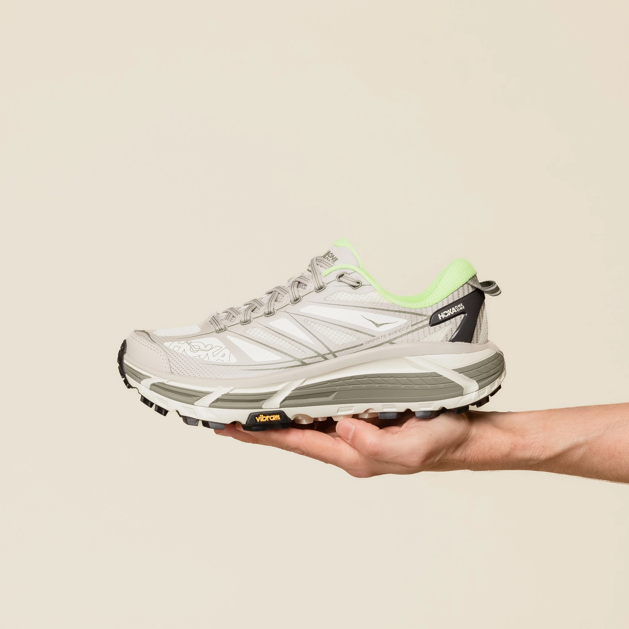 Metal Edge Hoka - Mafate Speed 2 Origins - Putty / Eucalyptus