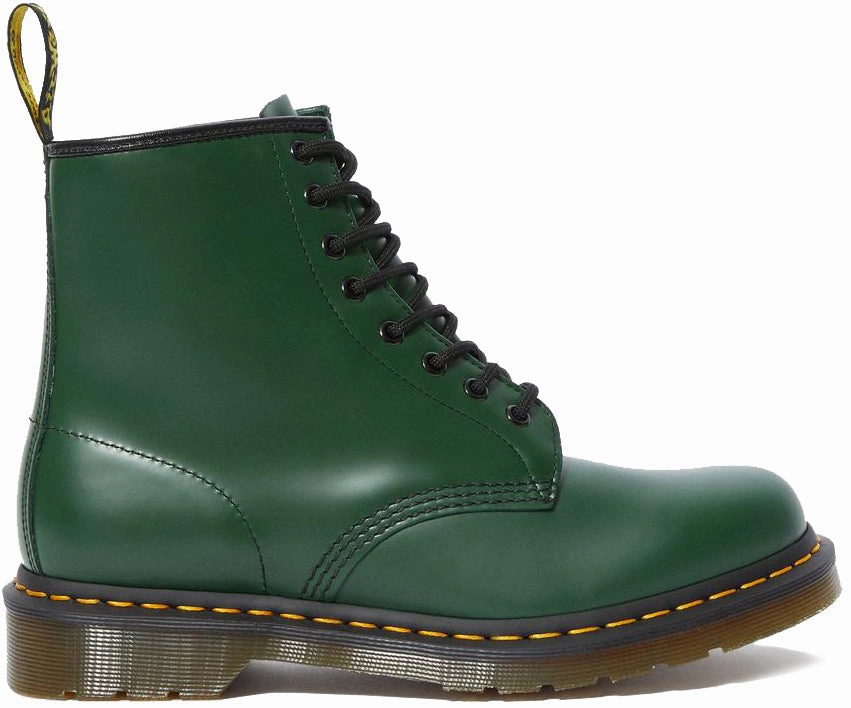 Dr. Martens 1460 Smooth Leather Hi Top Green EVAOutsole Fashion Choice