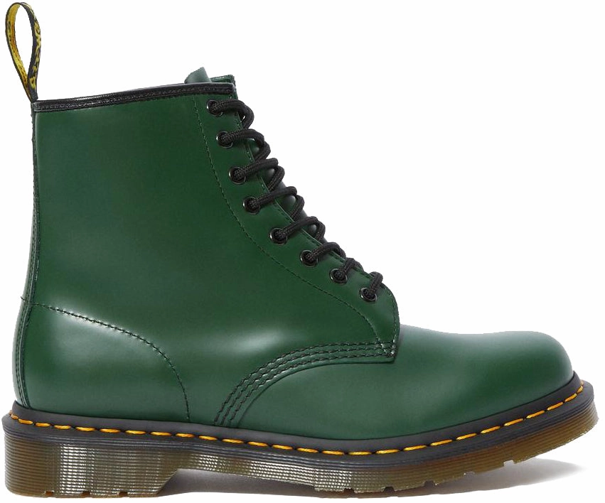 Comfort Backing Dr. Martens 1460 Smooth Leather Hi Top Green