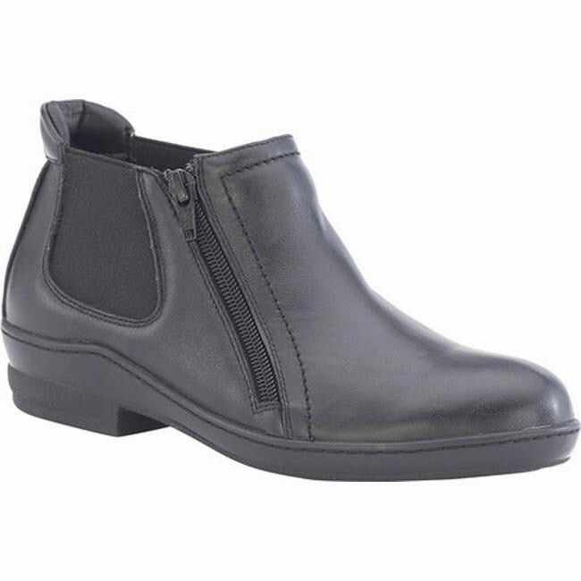 Strong Sole David Tate Women's Bristol Bootie Black Leather