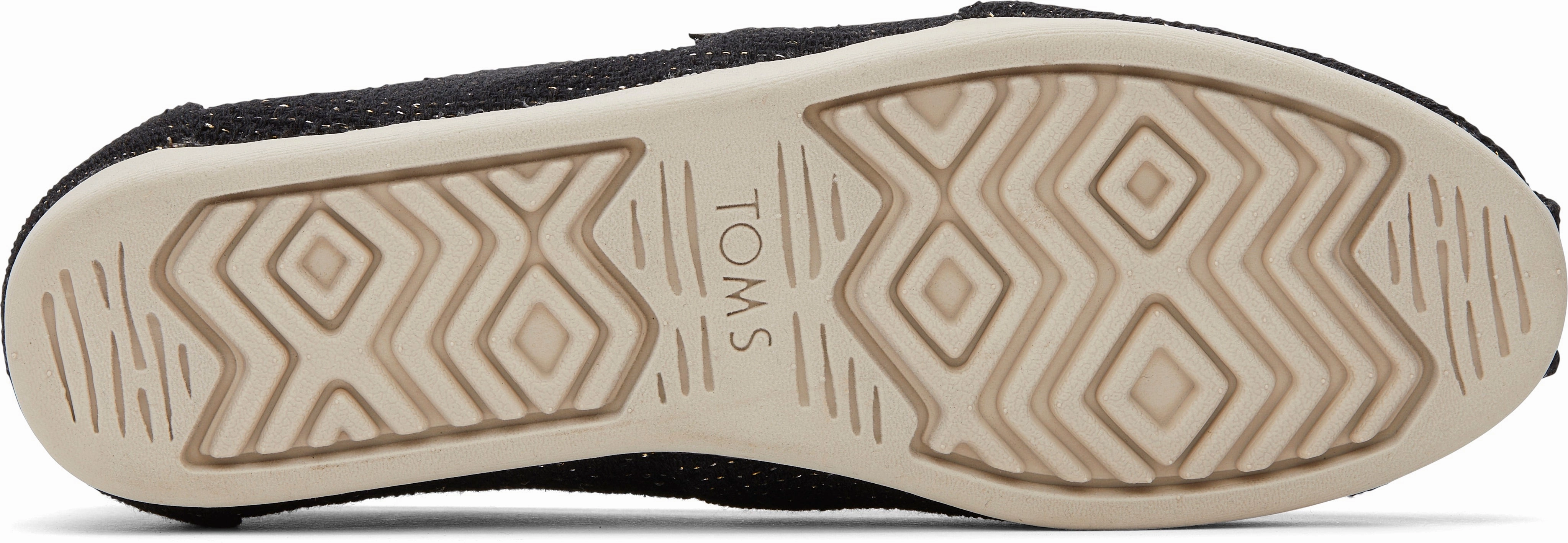 Women's Alpargata Classic - Black Metallic Linen Stripe Walk On Comfort