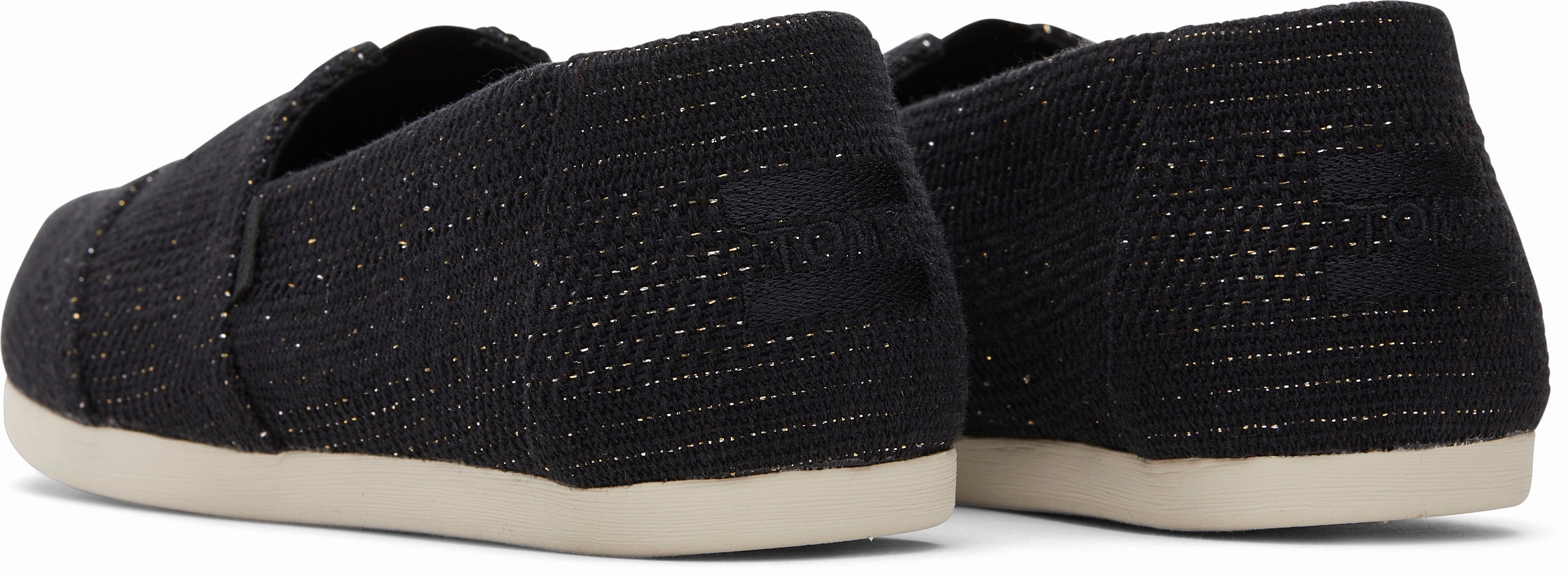 Travel Shoes Slip In Walk Women's Alpargata Classic - Black Metallic Linen Stripe