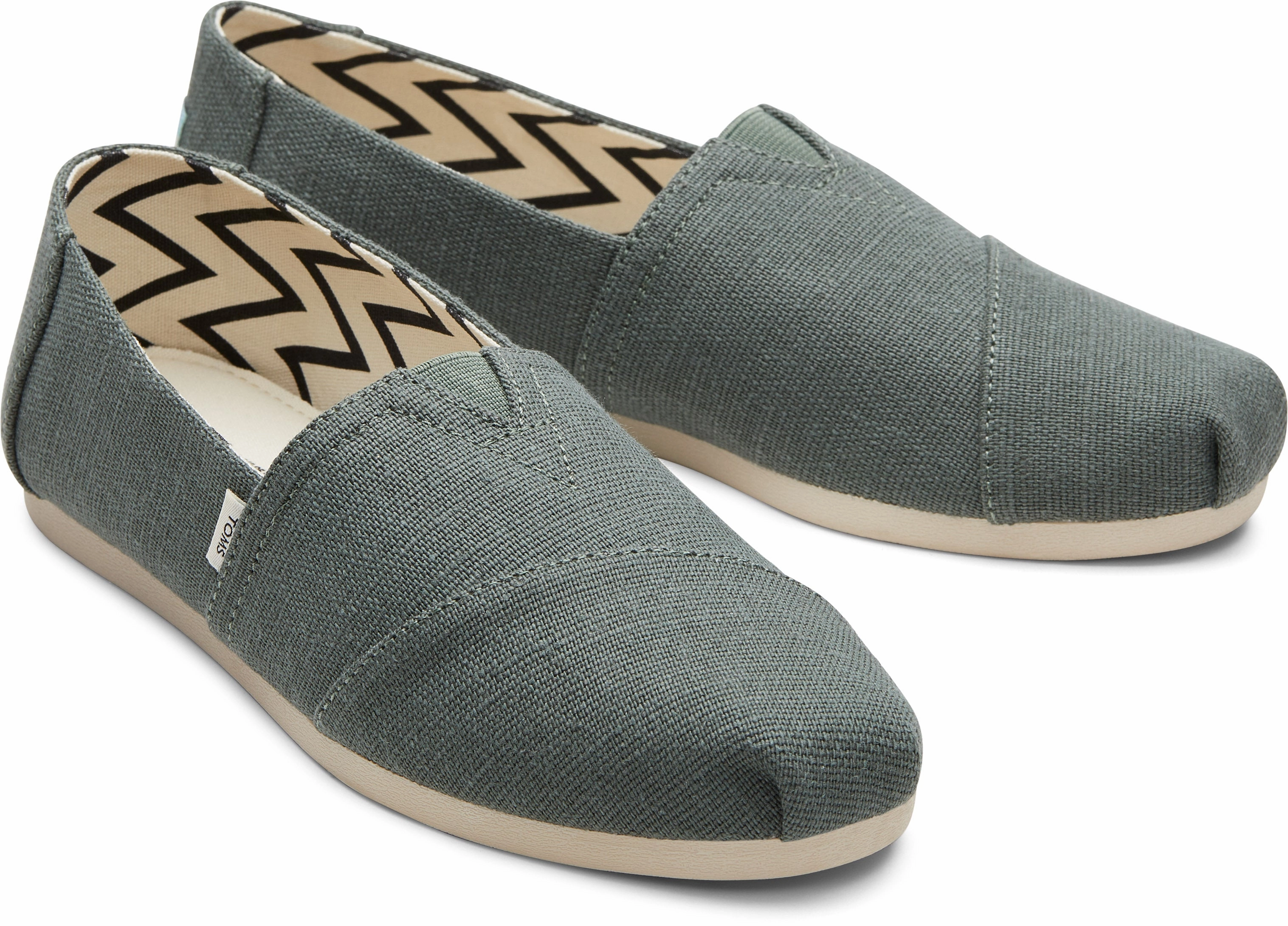 Women's Alpargata Classic - Bonsai Green Canvas Comfortable fit Quick Slip On