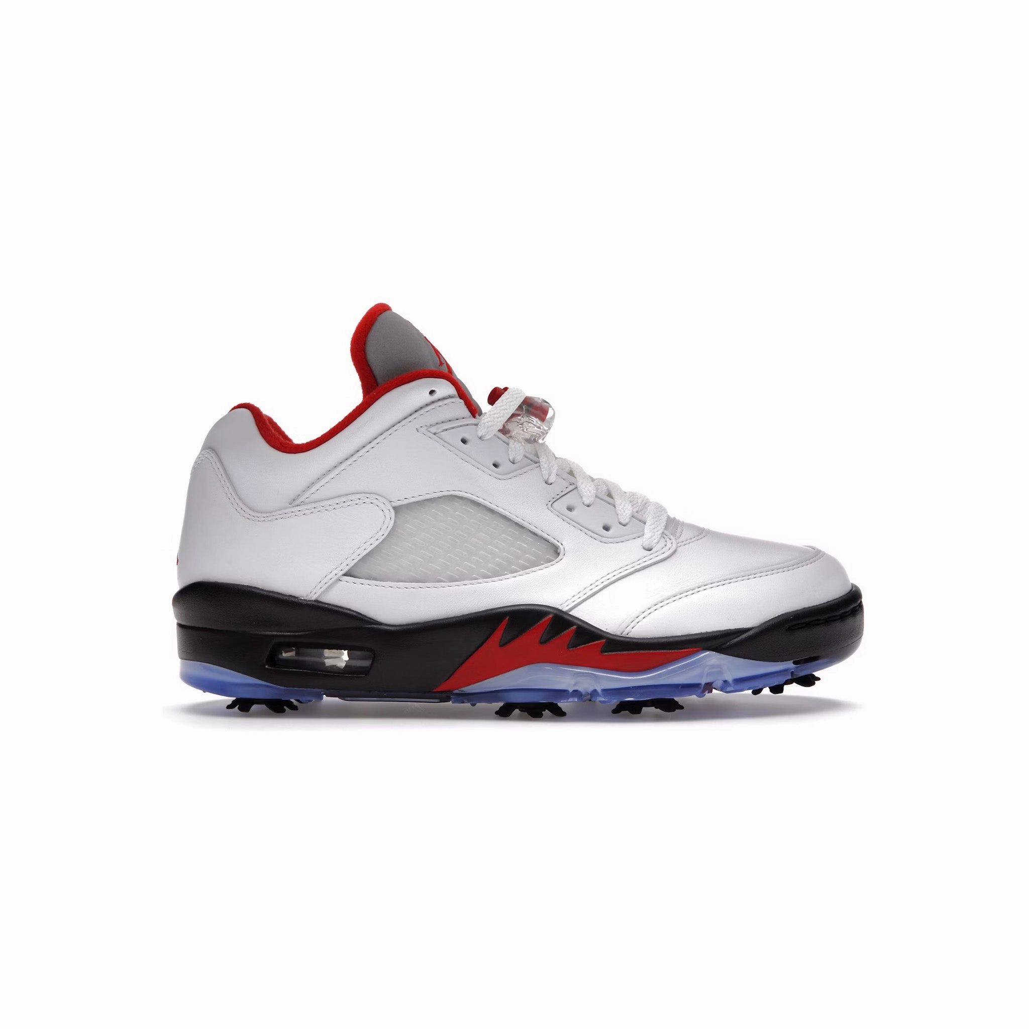 Jordan 5 Retro Low Golf Fire Red (Silver Tongue) Heel To Toe Drop Light support